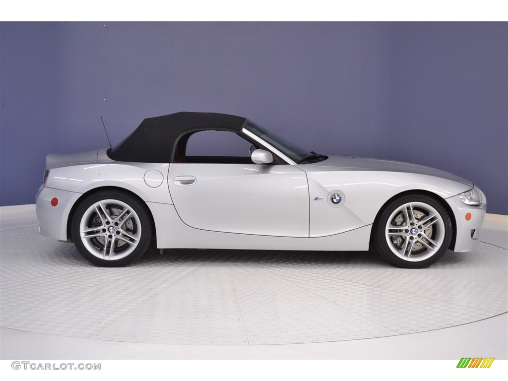 2006 M Roadster - Titanium Silver Metallic / Imola Red photo #8