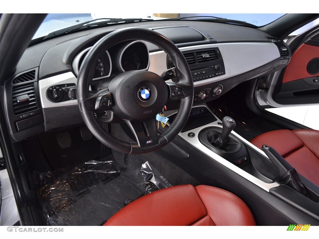 Imola Red Interior 2006 BMW M Roadster Photo #113255862