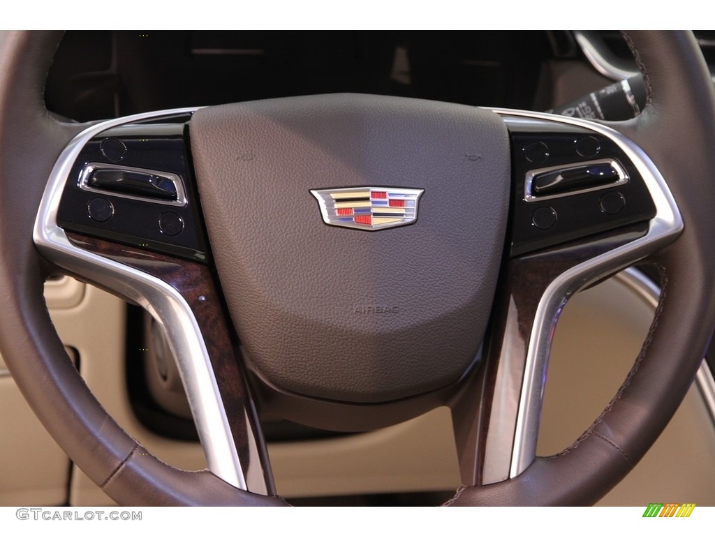 2016 Cadillac XTS Luxury Sedan Shale/Cocoa Steering Wheel Photo #113255877