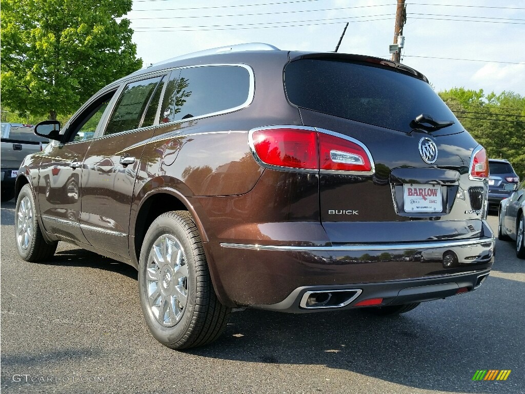 2016 Enclave Leather AWD - Dark Chocolate Metallic / Ebony/Ebony photo #4