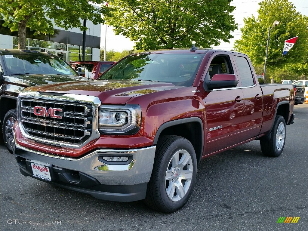 2016 Sierra 1500 SLE Double Cab 4WD - Crimson Red Tintcoat / Jet Black photo #1