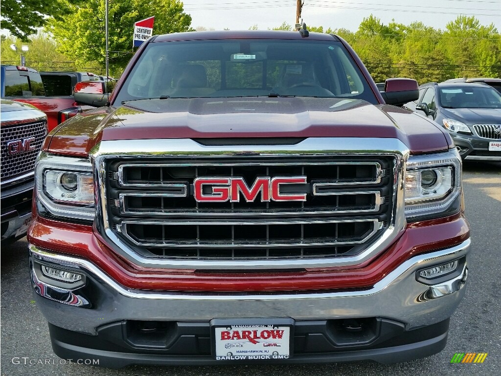 2016 Sierra 1500 SLE Double Cab 4WD - Crimson Red Tintcoat / Jet Black photo #2