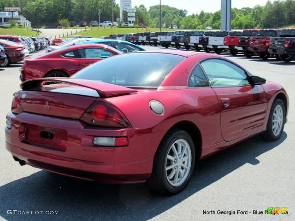 2001 Eclipse GS Coupe - Patriot Red Pearl / Tan photo #5