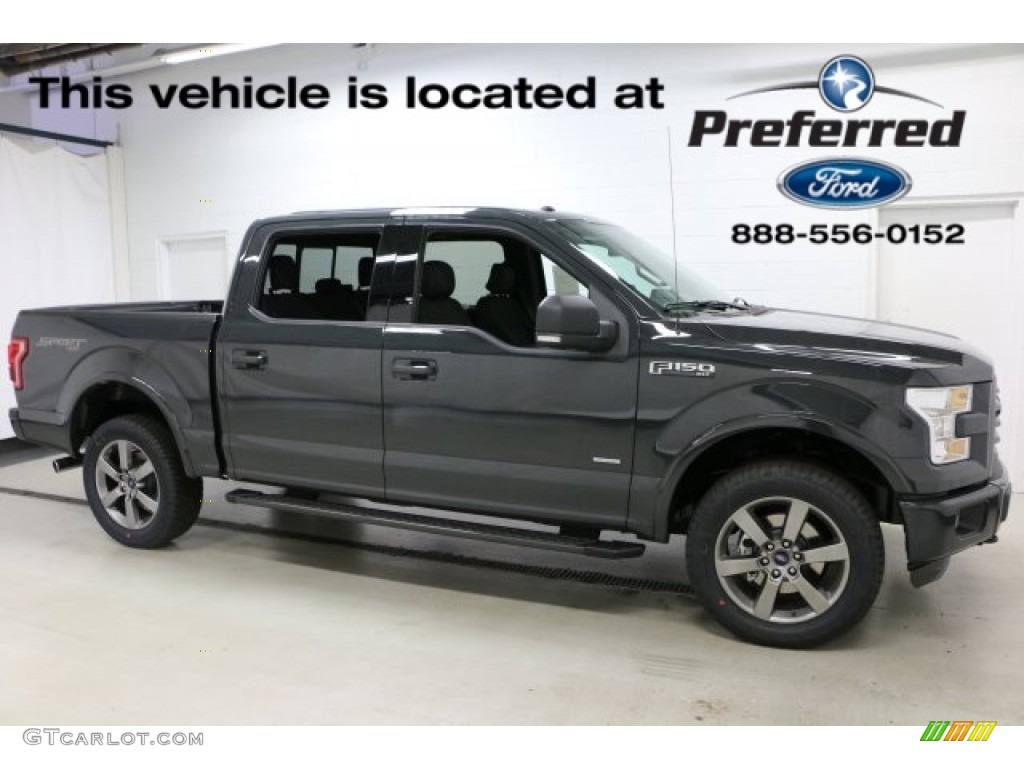 2016 F150 XLT SuperCrew 4x4 - Lithium Gray / Black photo #1