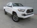 Super White 2016 Toyota Tacoma Limited Double Cab 4x4 Exterior