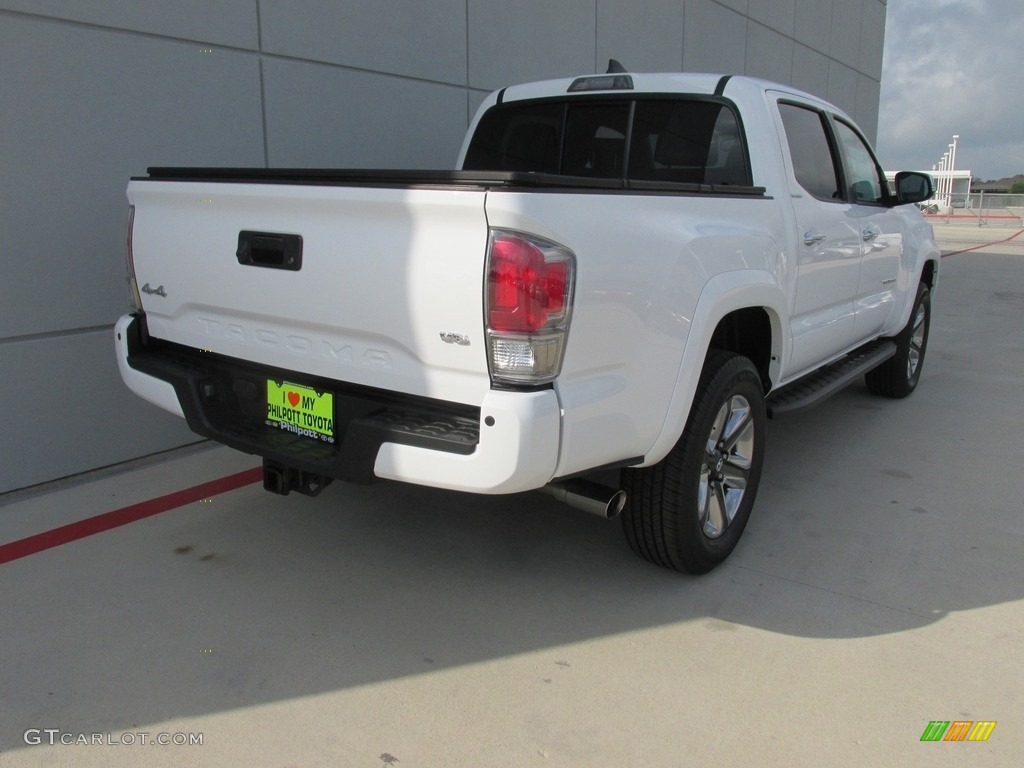 2016 Tacoma Limited Double Cab 4x4 - Super White / Limited Hickory photo #4