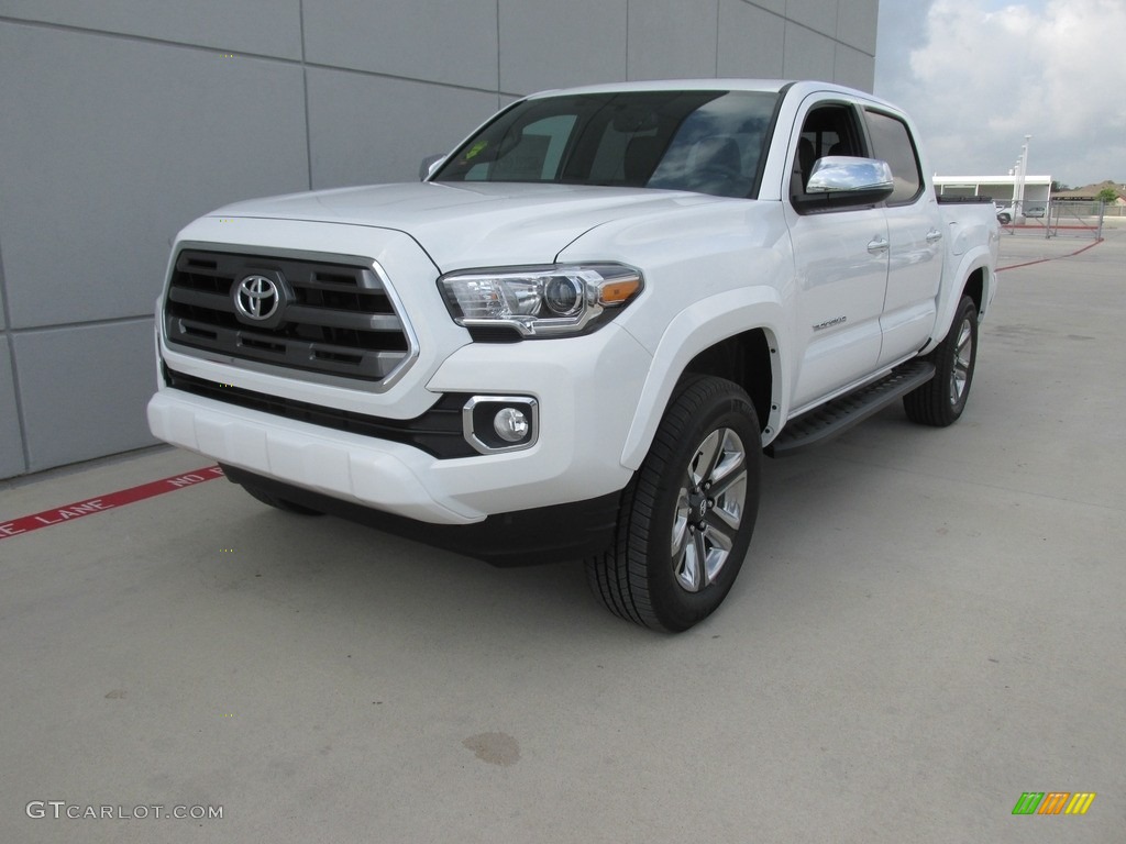 2016 Tacoma Limited Double Cab 4x4 - Super White / Limited Hickory photo #7