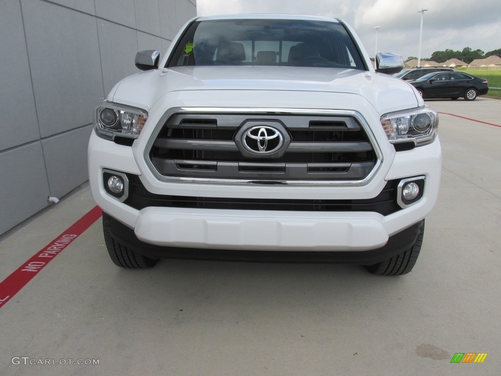 2016 Tacoma Limited Double Cab 4x4 - Super White / Limited Hickory photo #8