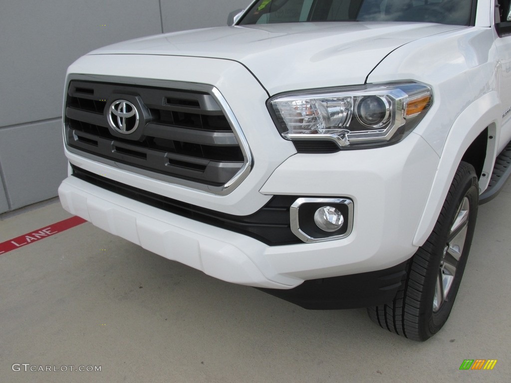 2016 Tacoma Limited Double Cab 4x4 - Super White / Limited Hickory photo #10