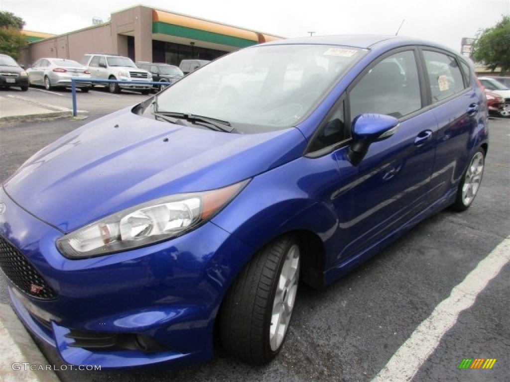 2015 Fiesta ST Hatchback - Perfomance Blue / ST Charcoal Black photo #2