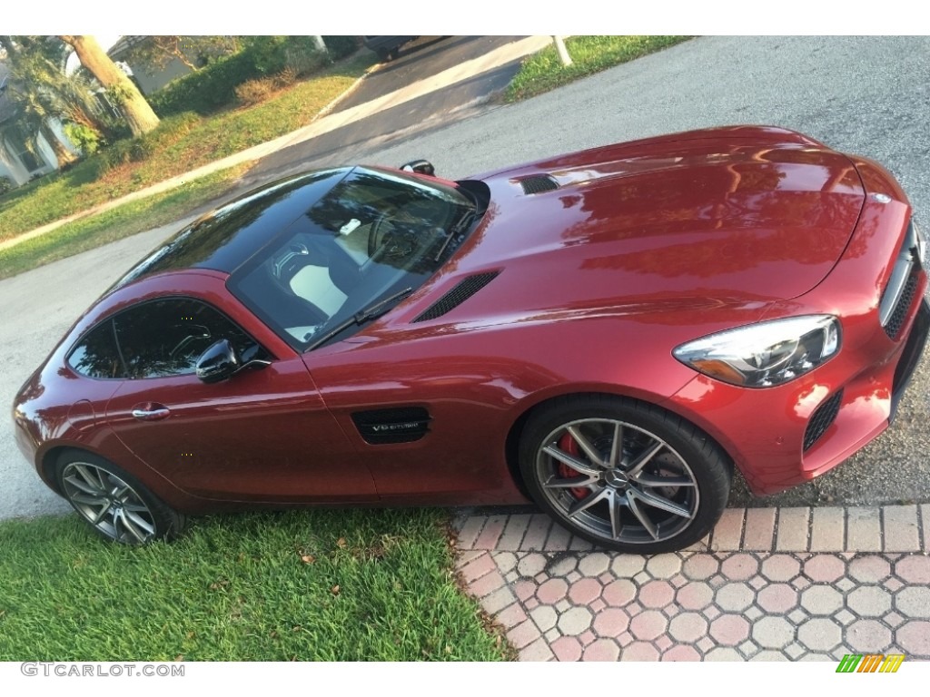 2016 AMG GT S Coupe - designo Cardinal Red / Porcelain/Black photo #7