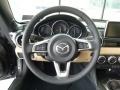 Sport Tan 2016 Mazda MX-5 Miata Grand Touring Roadster Steering Wheel