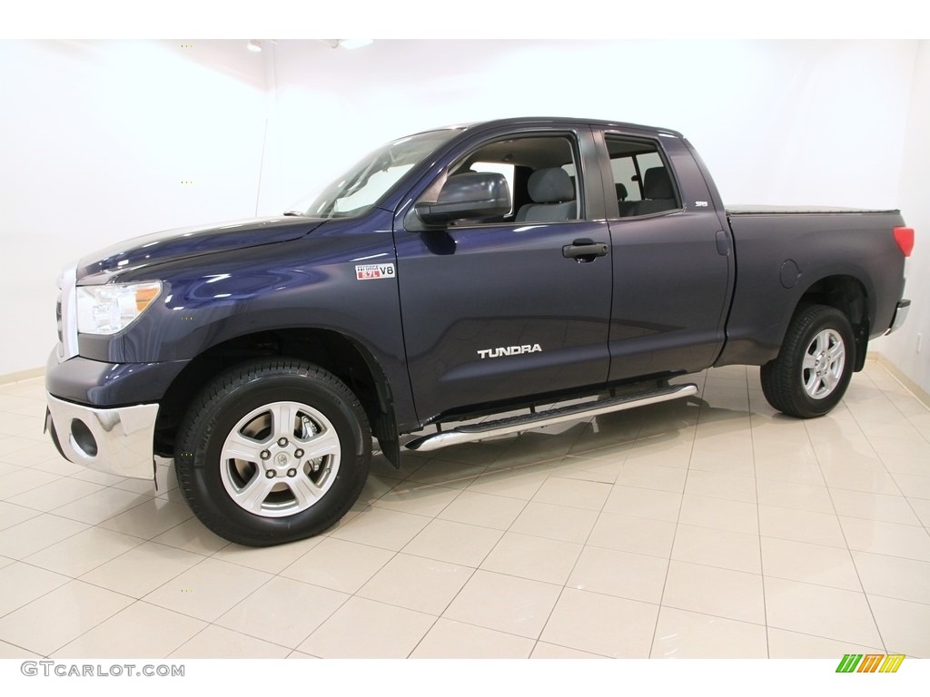 2010 Tundra SR5 Double Cab 4x4 - Nautical Blue Metallic / Graphite Gray photo #3