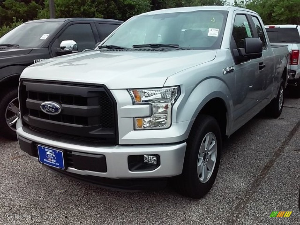 2016 F150 XL SuperCab - Ingot Silver / Medium Earth Gray photo #8