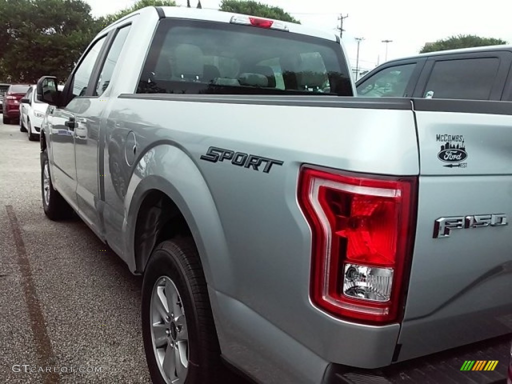 2016 F150 XL SuperCab - Ingot Silver / Medium Earth Gray photo #9