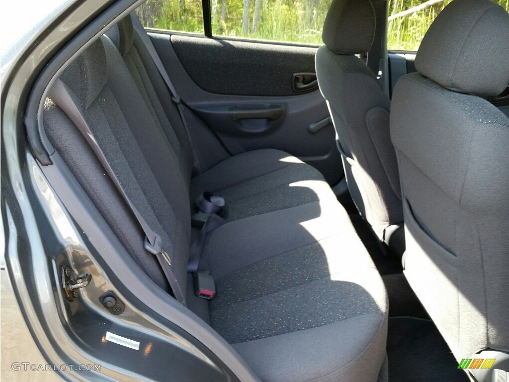 2001 Accent GL Sedan - Silver Mist / Gray photo #13