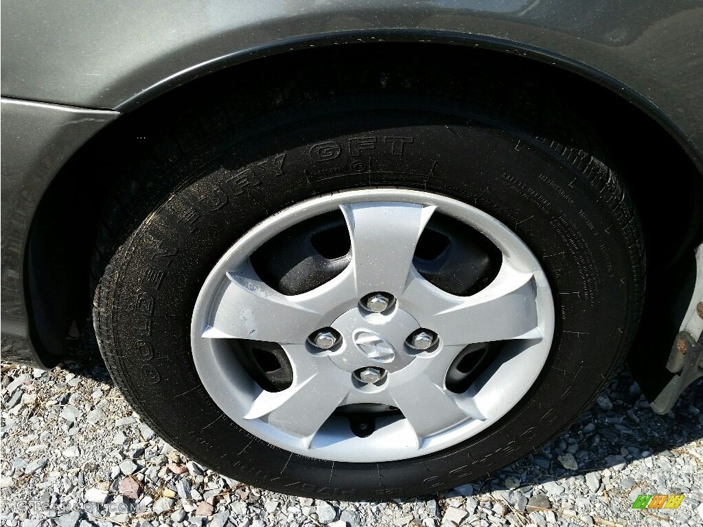 2001 Accent GL Sedan - Silver Mist / Gray photo #24