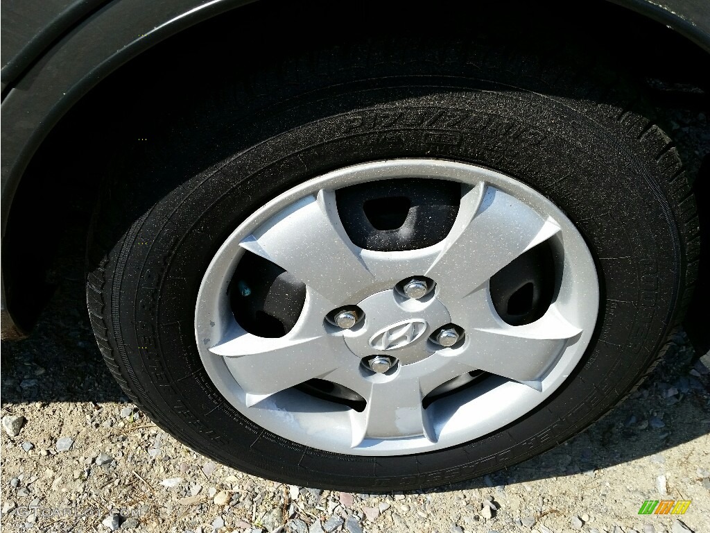 2001 Accent GL Sedan - Silver Mist / Gray photo #25