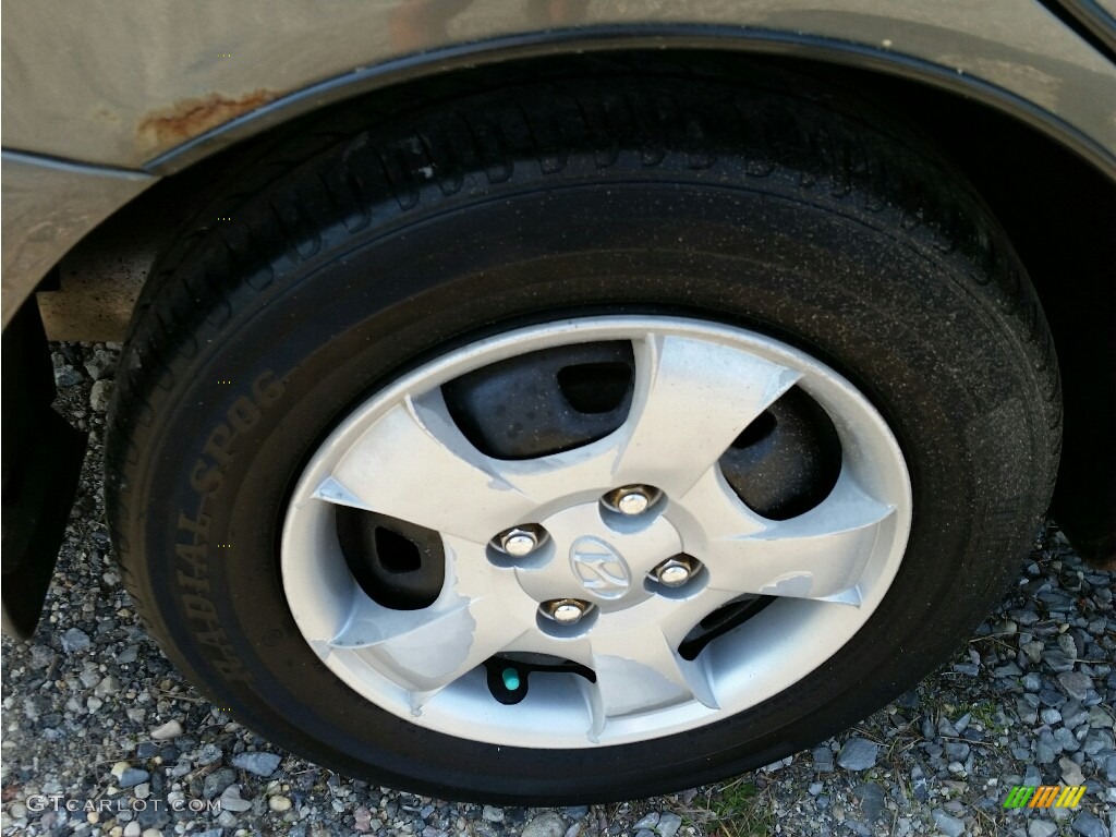2001 Accent GL Sedan - Silver Mist / Gray photo #26