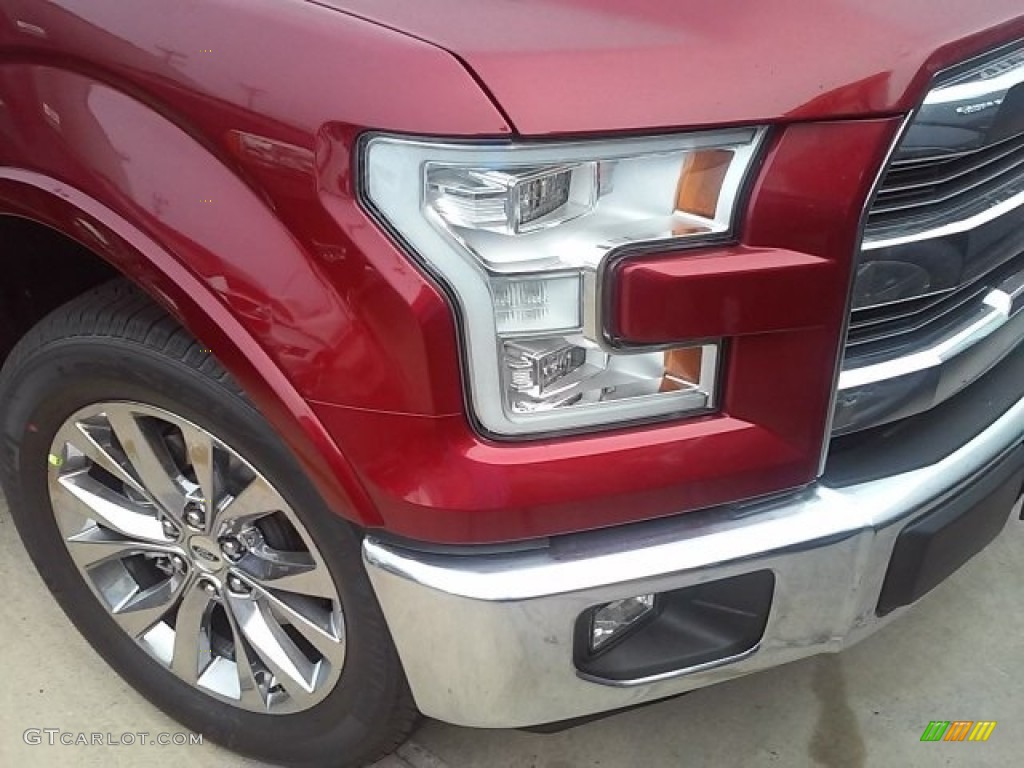 2016 F150 Lariat SuperCrew - Ruby Red / Medium Light Camel photo #8