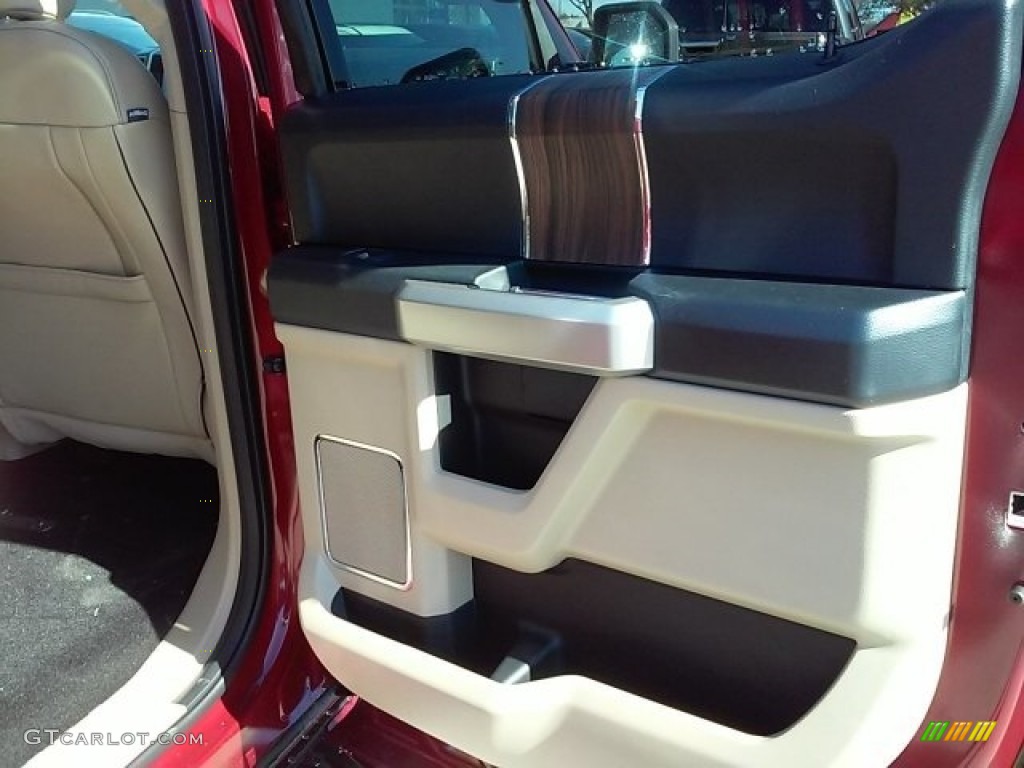 2016 F150 Lariat SuperCrew - Ruby Red / Medium Light Camel photo #18