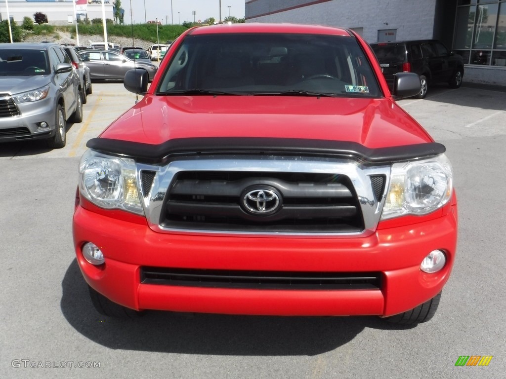 2005 Tacoma V6 TRD Double Cab 4x4 - Radiant Red / Graphite Gray photo #4