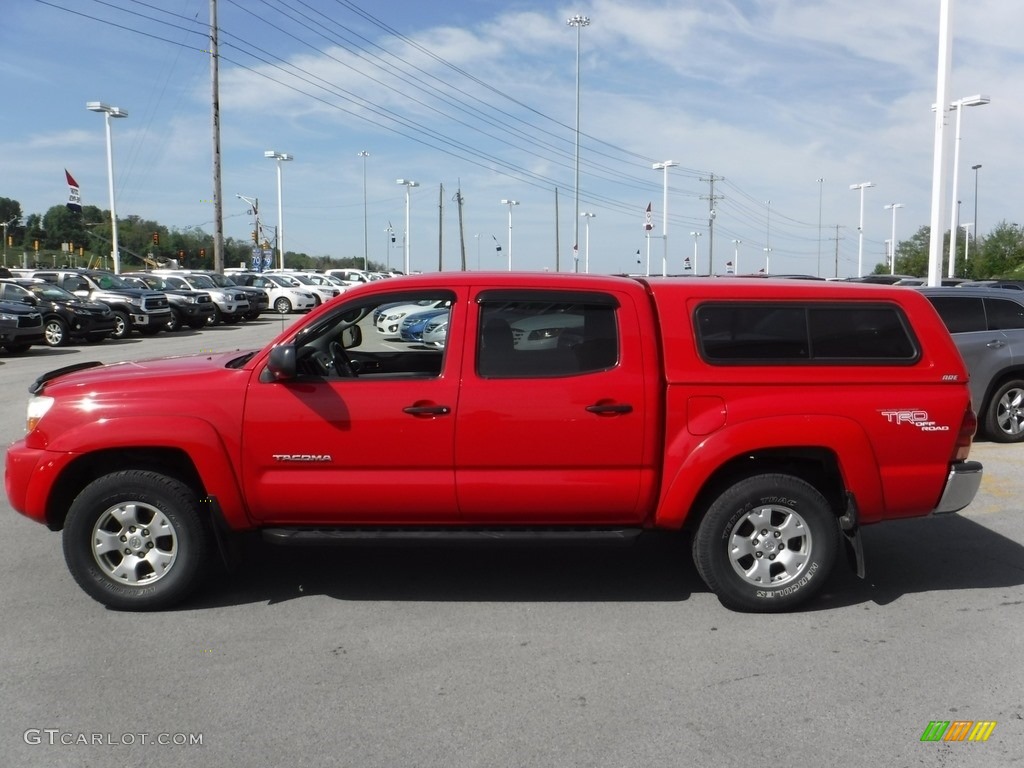 2005 Tacoma V6 TRD Double Cab 4x4 - Radiant Red / Graphite Gray photo #6