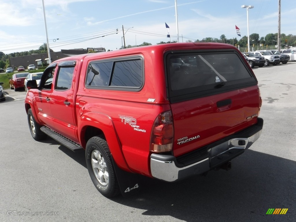 2005 Tacoma V6 TRD Double Cab 4x4 - Radiant Red / Graphite Gray photo #9