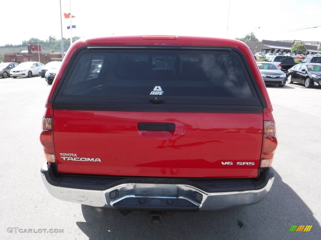2005 Tacoma V6 TRD Double Cab 4x4 - Radiant Red / Graphite Gray photo #10