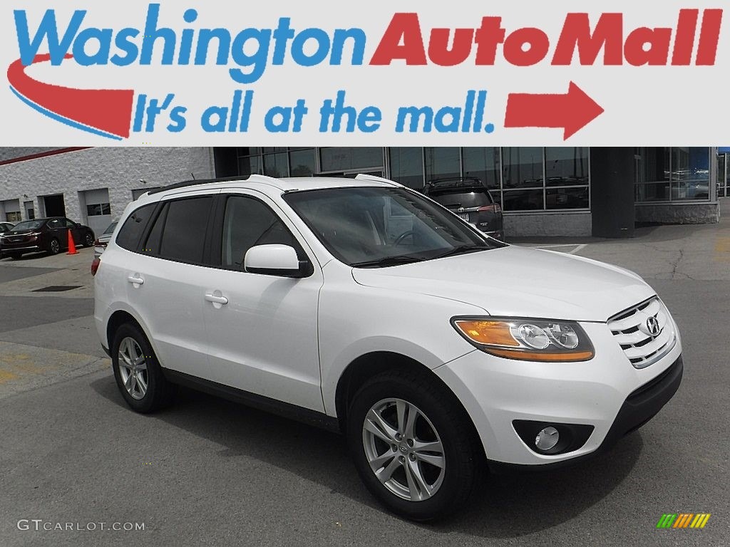 2011 Santa Fe SE - Frost White Pearl / Gray photo #1
