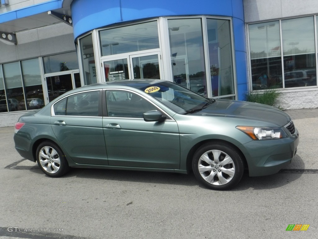2009 Accord EX-L Sedan - Mystic Green Metallic / Black photo #2