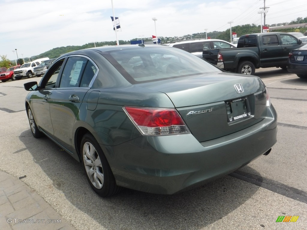 2009 Accord EX-L Sedan - Mystic Green Metallic / Black photo #7