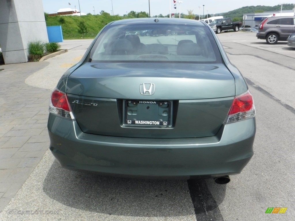 2009 Accord EX-L Sedan - Mystic Green Metallic / Black photo #8