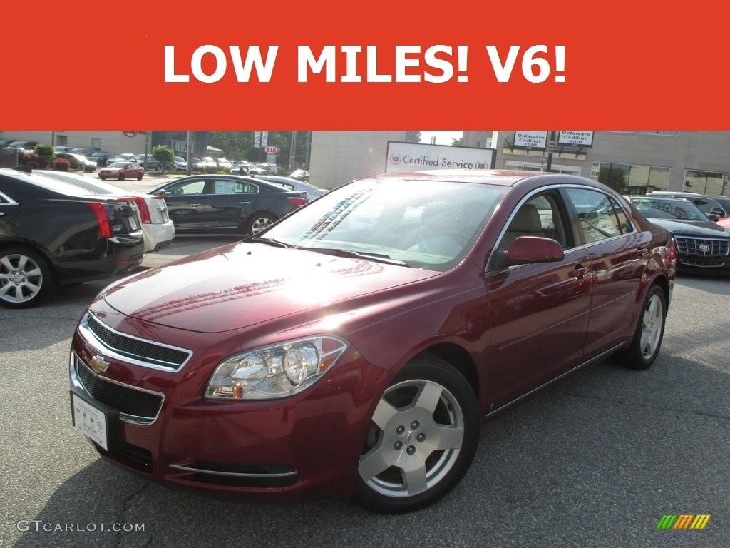 2009 Malibu LT Sedan - Red Jewel / Titanium photo #1