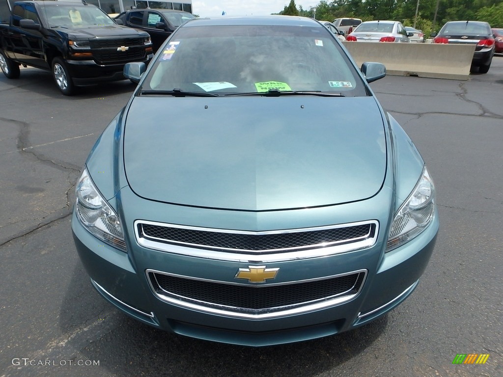 2009 Malibu LT Sedan - Silver Moss Metallic / Ebony photo #12