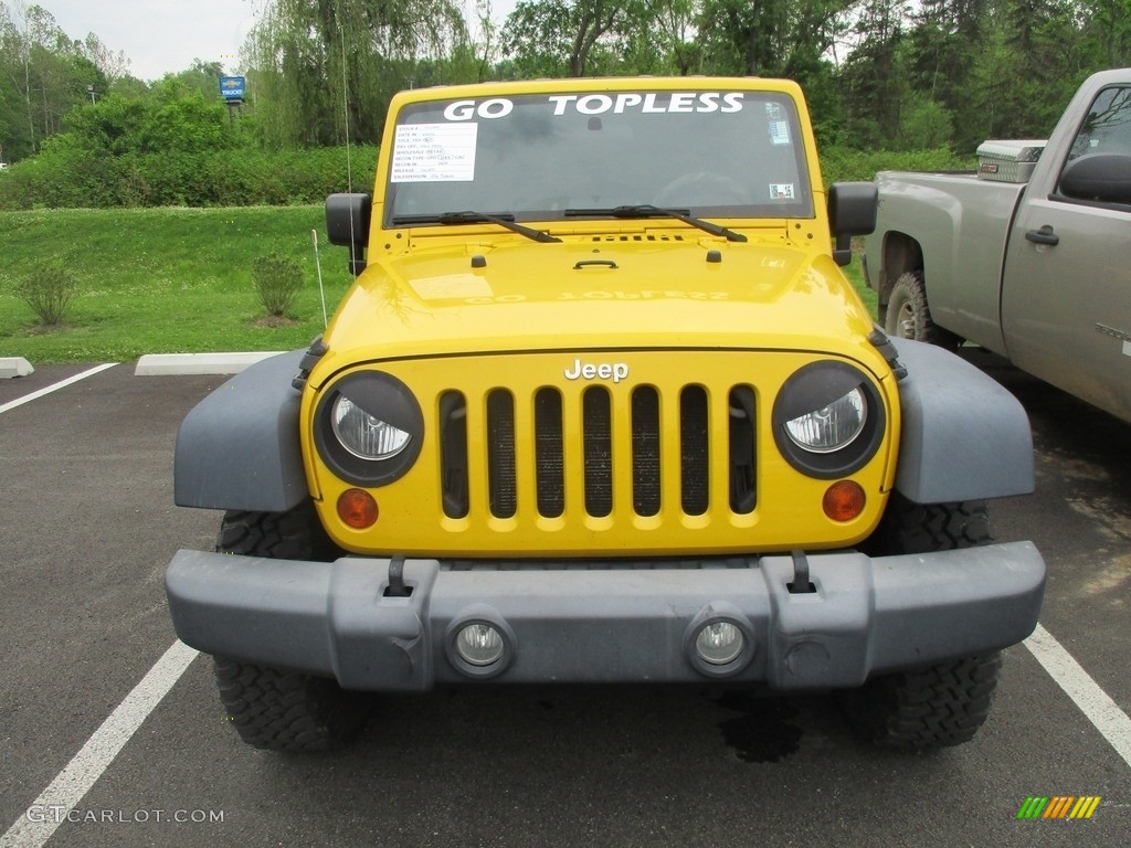 2007 Wrangler Unlimited X 4x4 - Detonator Yellow / Dark Slate Gray/Medium Slate Gray photo #2