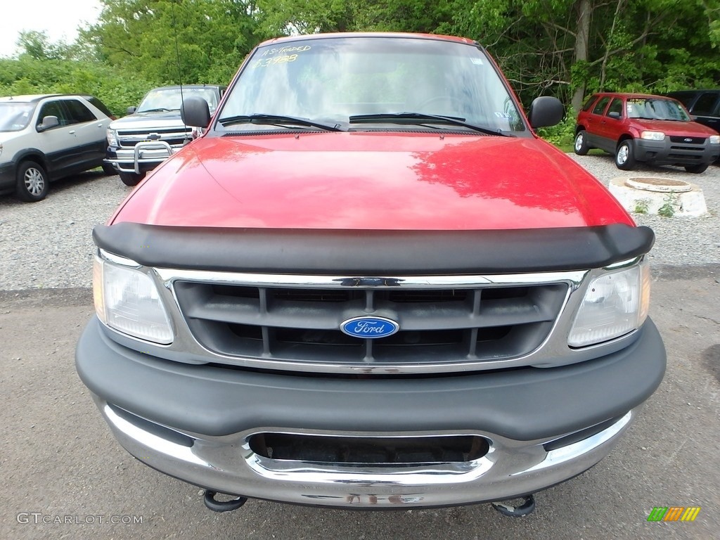 1997 F150 XLT Extended Cab 4x4 - Bright Red / Medium Graphite photo #6