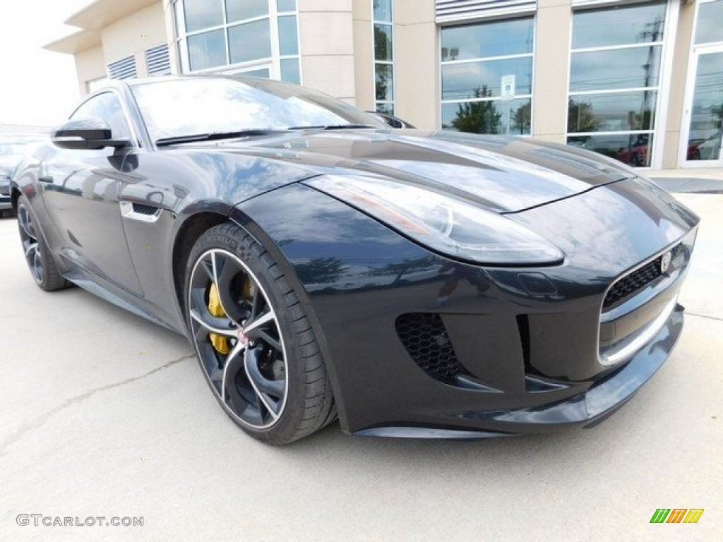 2015 F-TYPE R Coupe - Ultimate Black Metallic / Jet photo #2