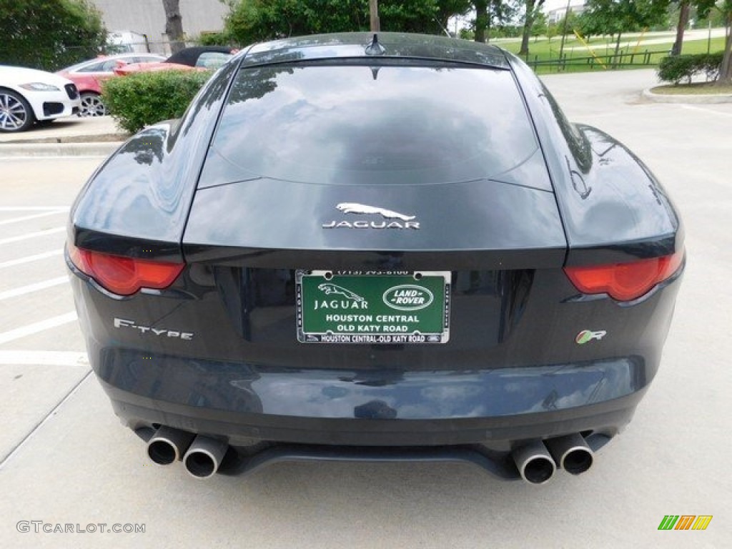 2015 F-TYPE R Coupe - Ultimate Black Metallic / Jet photo #8