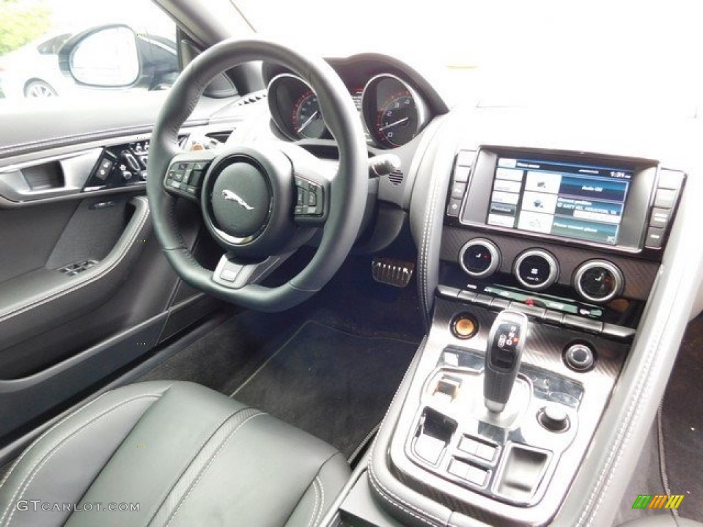 2015 F-TYPE R Coupe - Ultimate Black Metallic / Jet photo #14