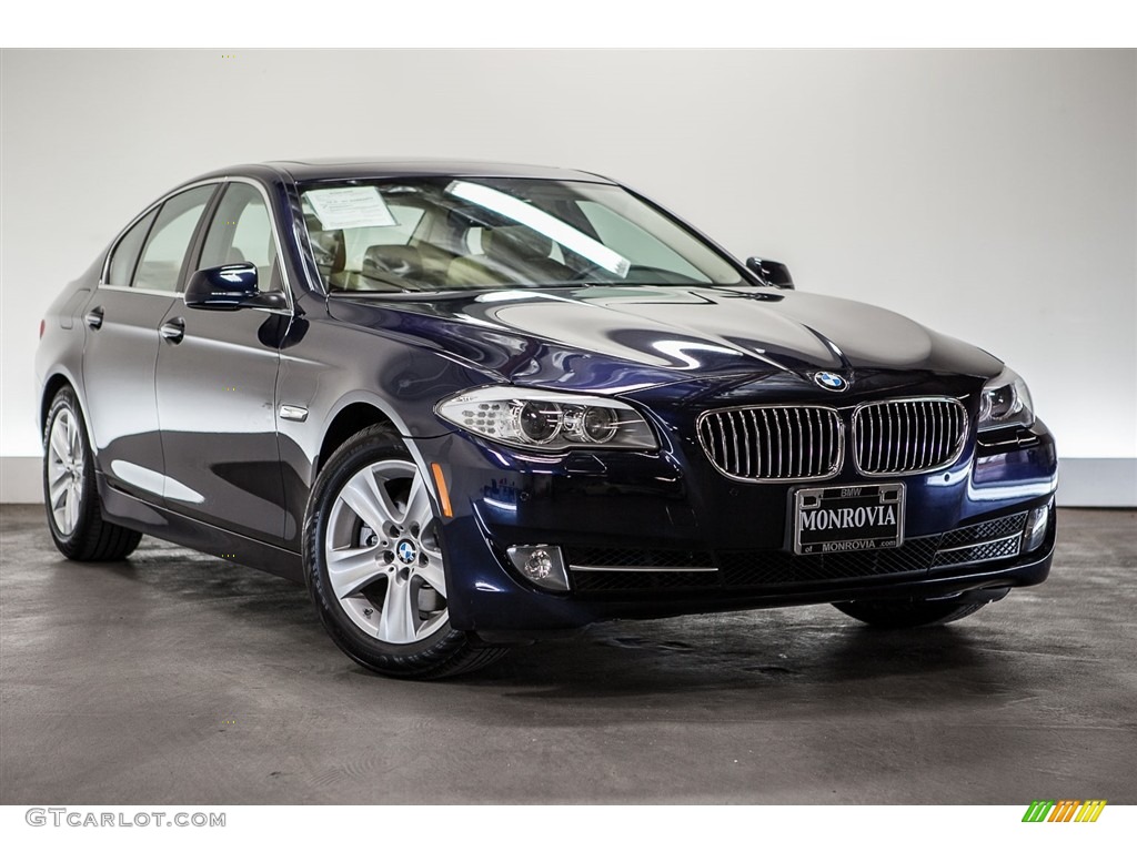 2013 5 Series 528i Sedan - Imperial Blue Metallic / Venetian Beige photo #12