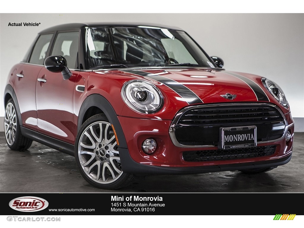 2016 Hardtop Cooper 4 Door - Blazing Red Metallic / Diamond Carbon Black photo #1