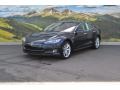 Blue Metallic 2014 Tesla Model S Standard Model S Model Exterior