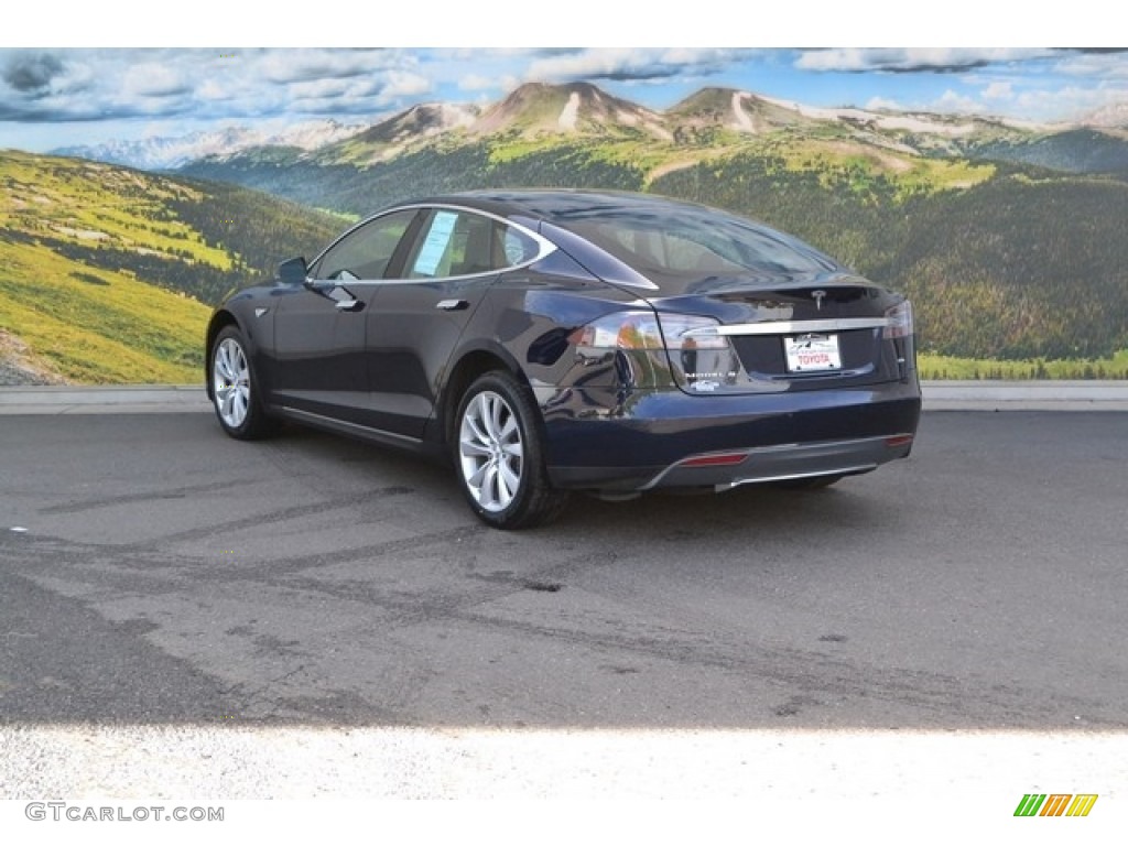 2014 Model S  - Blue Metallic / Black photo #7