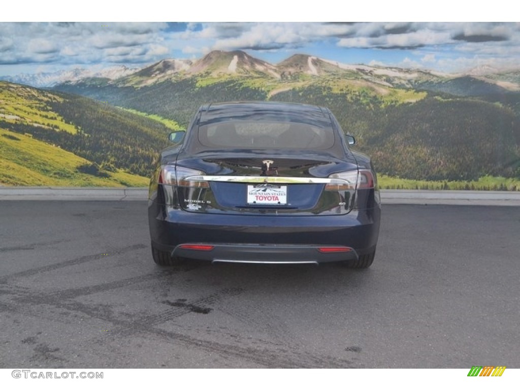 2014 Model S  - Blue Metallic / Black photo #8