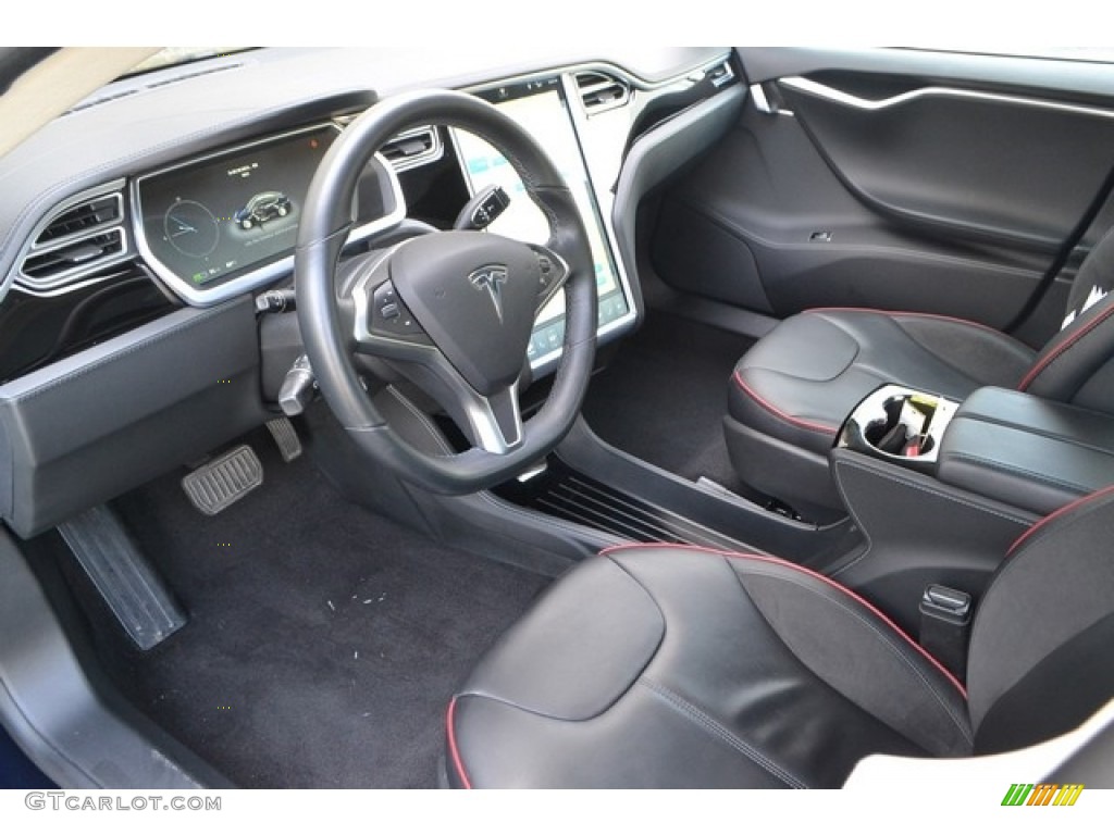 Black Interior 2014 Tesla Model S Standard Model S Model Photo #113287903