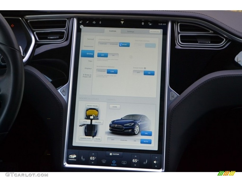 2014 Model S  - Blue Metallic / Black photo #14