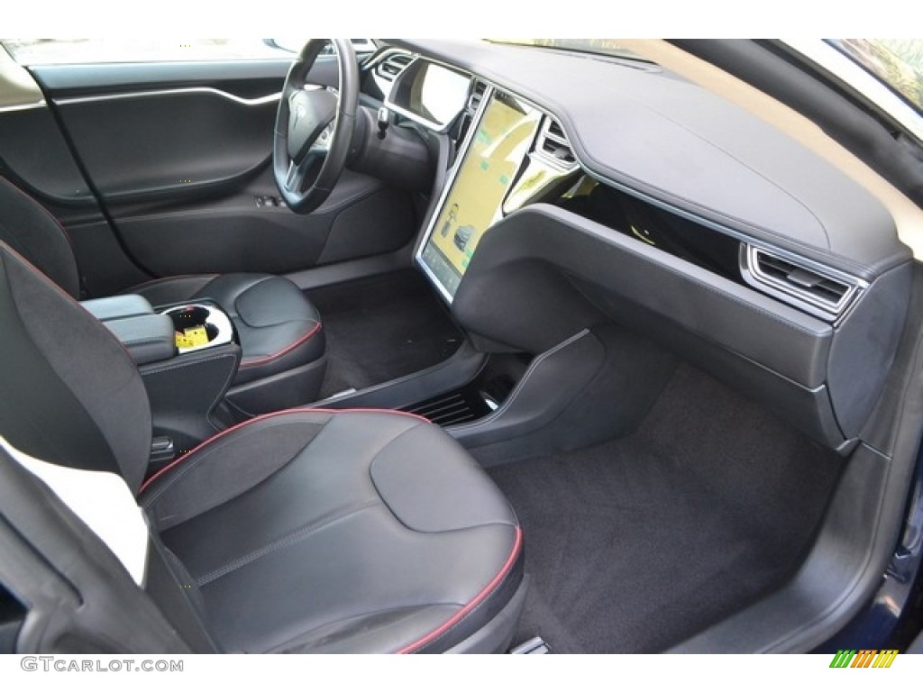 2014 Model S  - Blue Metallic / Black photo #15