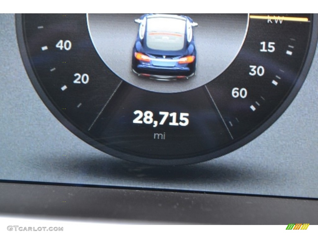 2014 Model S  - Blue Metallic / Black photo #28