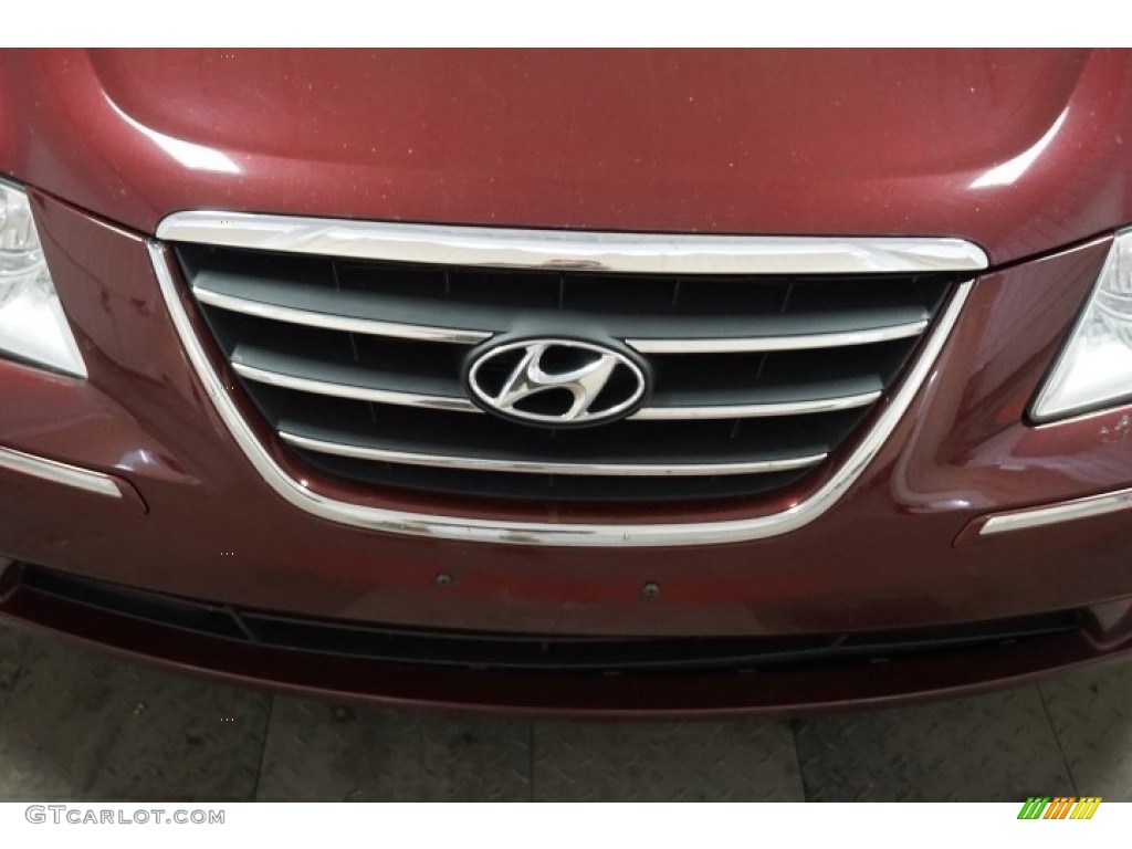 2010 Sonata Limited - Dark Cherry Red / Gray photo #55